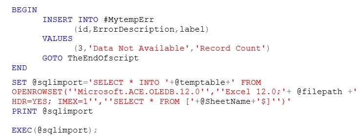 Data Import Simplified: Excel to SQL Using Stored Procedure