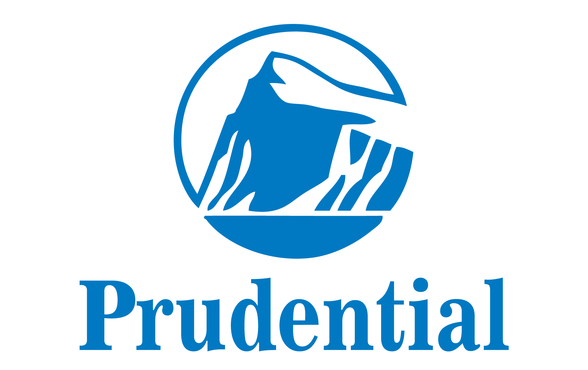 Prudential logo blue stacked