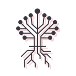 Not another cog in the machine icon illustration of a circuitboard tree